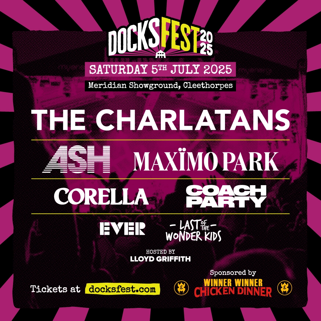 Docks Fest 2025 poster / banner designed and illustrated by Sourcefour