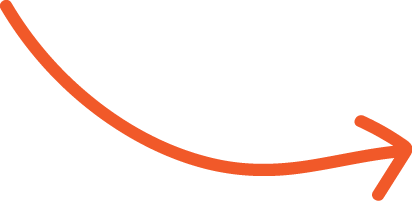 Hand drawn arrow icon in Sourcefour Orange