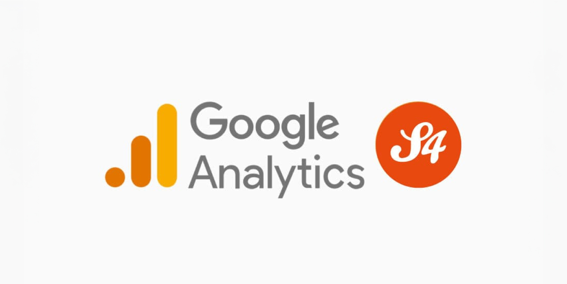 The updated Google Analytics logo on a white background, marking the switch to GA4.