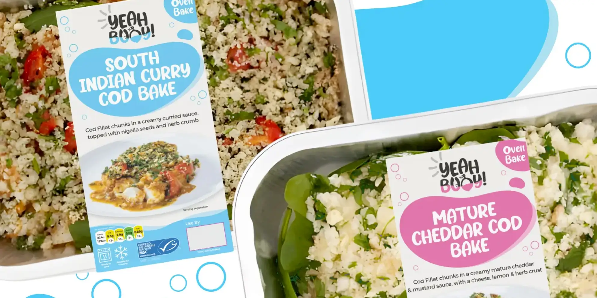 Yeah Buoy! South Indian couscous in a plastic container - a Waitrose product range.