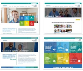 various pages from the NLaG hospital trust website